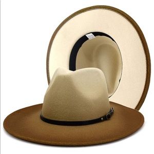 Gradient Wide Brim Panama Fedora